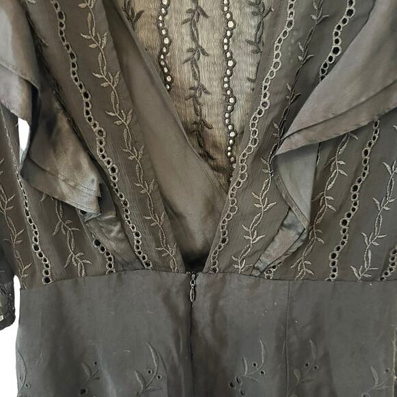 Free People Mackenzie Mini Dress - Black Eyelet + Open Back - Size 8 – NWT 🔥✨ - Picture 8 of 12